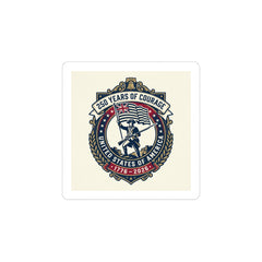 USA 250 Anniversary Crest Kiss-Cut Stickers | 1776–2026, Patriotic Vintage