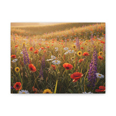 Wildflower Meadow Canvas Print — Stretched Matte Wall Art