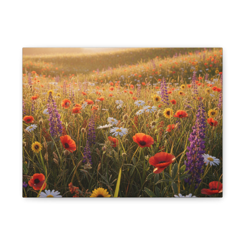 Wildflower Meadow Canvas Print — Stretched Matte Wall Art
