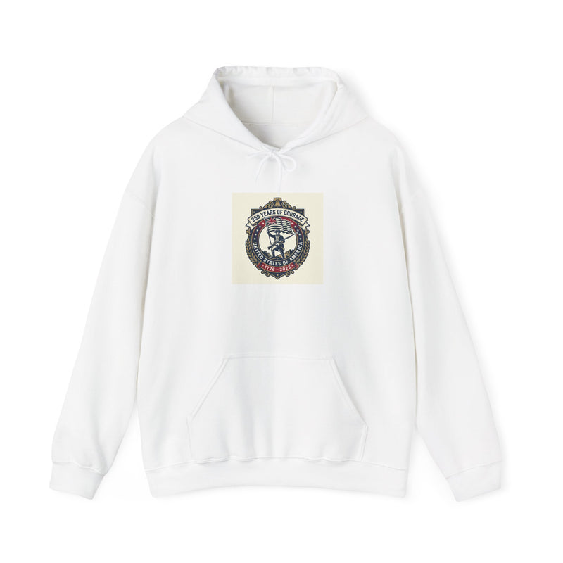 USA 250 Vintage Patriotic 1776–2026 Hoodie | Memorial Day, Heritage