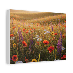 Wildflower Meadow Canvas Print — Stretched Matte Wall Art