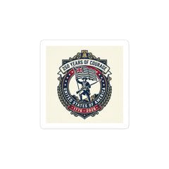 USA 250 Anniversary Crest Kiss-Cut Stickers | 1776–2026, Patriotic Vintage